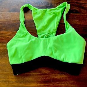 Koral green sports bra.